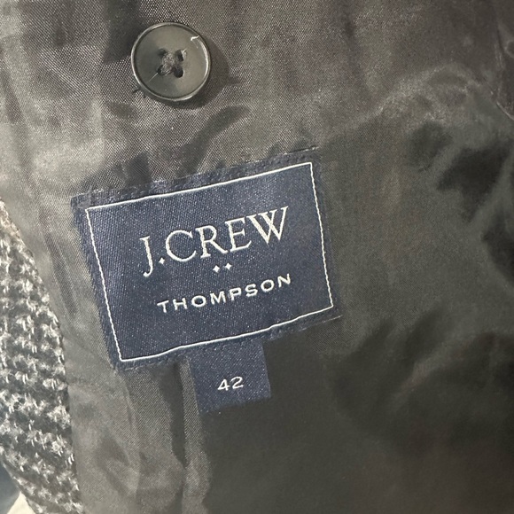 J CREW Plaid Thompson Car Coat  42/L - Picture 7 of 11